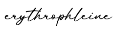 单词erythrophleine书写