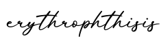 单词erythrophthisis书写