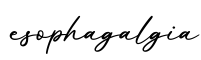 单词esophagalgia书写