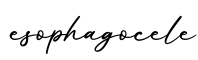 单词esophagocele书写