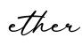 单词ether书写