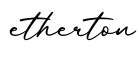单词etherton书写