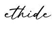 单词ethide书写