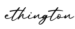 单词ethington书写