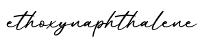 单词ethoxynaphthalene书写