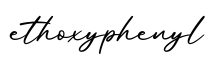 单词ethoxyphenyl书写