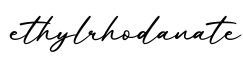 单词ethylrhodanate书写