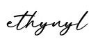 单词ethynyl书写