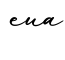 单词eua书写