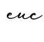 单词euc书写