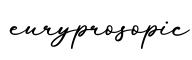 单词euryprosopic书写