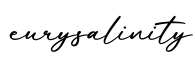 单词eurysalinity书写