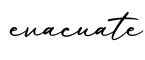 单词evacuate书写