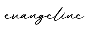 单词evangeline书写