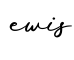 单词ewis书写