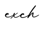 单词exch书写