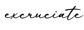单词excruciate书写