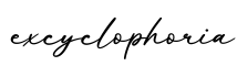 单词excyclophoria书写