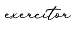单词exercitor书写