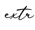 单词extr书写
