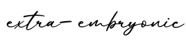 单词extra-embryonic书写