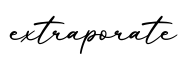 单词extraporate书写