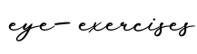 单词eye-exercises书写