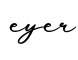 单词eyer书写