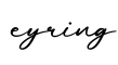 单词eyring书写