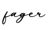单词fager书写