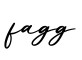 单词fagg书写
