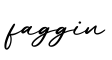 单词faggin书写