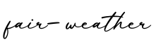 单词fair-weather书写