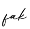 单词fak书写