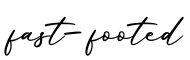 单词fast-footed书写
