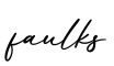 单词faulks书写