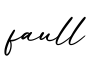 单词faull书写