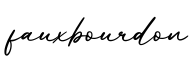 单词fauxbourdon书写