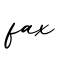 单词fax书写