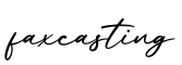 单词faxcasting书写