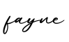 单词fayne书写