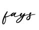 单词fays书写