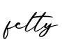 单词felty书写
