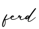 单词ferd书写