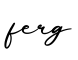 单词ferg书写