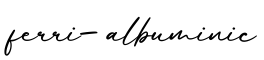 单词ferri-albuminic书写