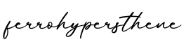 单词ferrohypersthene书写