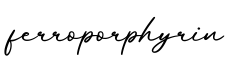 单词ferroporphyrin书写