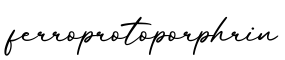 单词ferroprotoporphrin书写