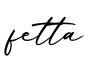 单词fetta书写